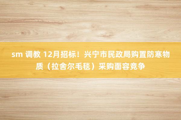 sm 调教 12月招标！兴宁市民政局购置防寒物质（拉舍尔毛毯）采购面容竞争