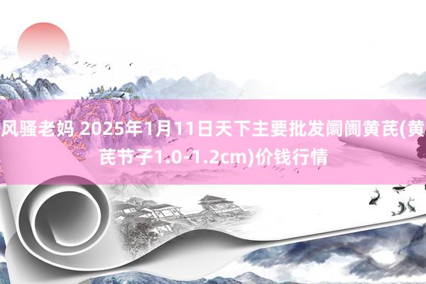 风骚老妈 2025年1月11日天下主要批发阛阓黄芪(黄芪节子1.0-1.2cm)价钱行情